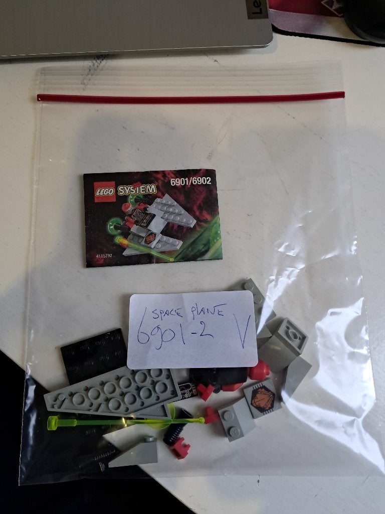 Lego System 6901/6902 Space Plane met instructies, Compleet, Gebruikt, Lego, Ophalen of Verzenden