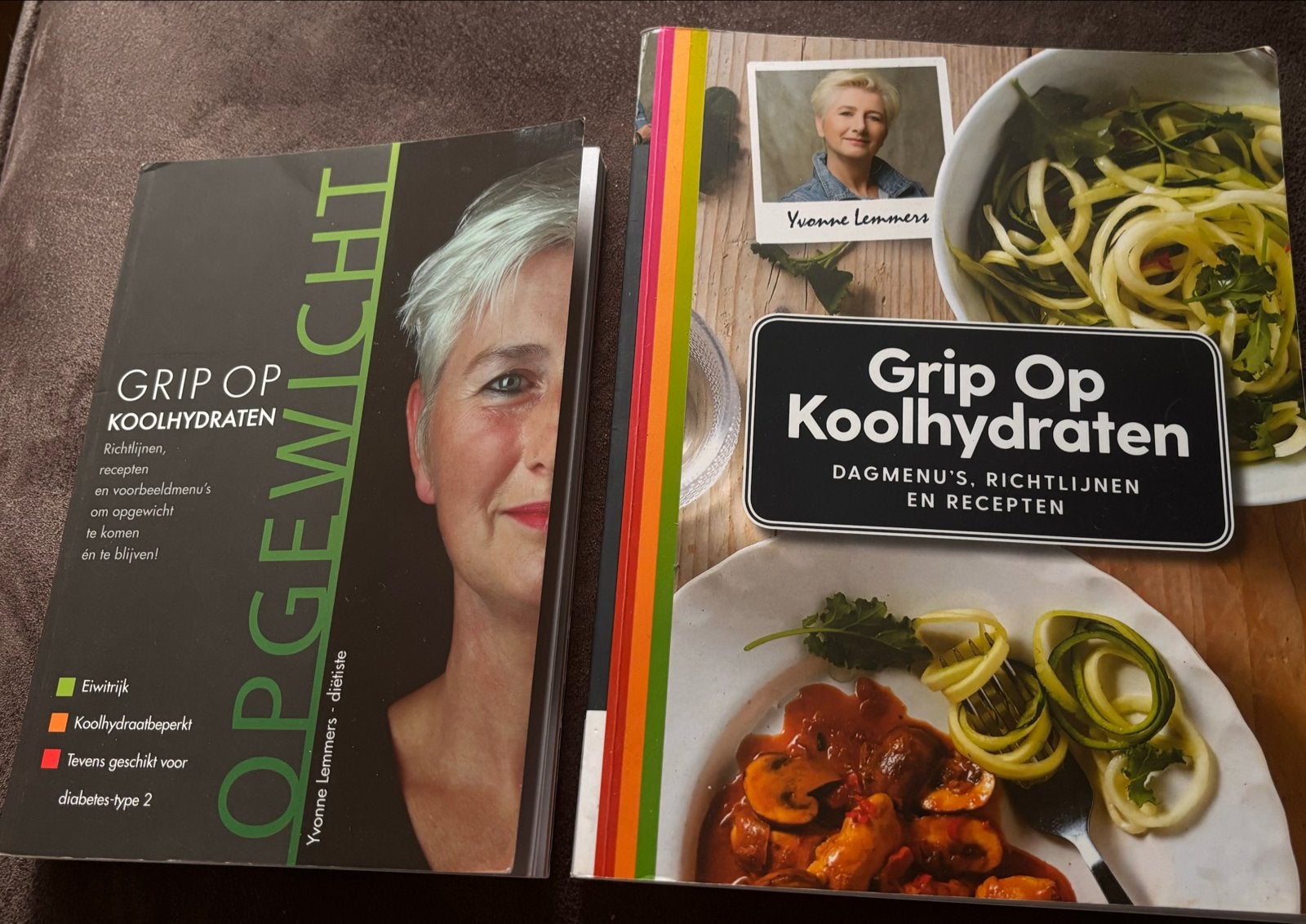 Grip op Koolhydraten boeken (2 stuks) - Yvonne Lemmers, Boeken, Gezondheid, Dieet en Voeding, Ophalen of Verzenden, Zo goed als nieuw