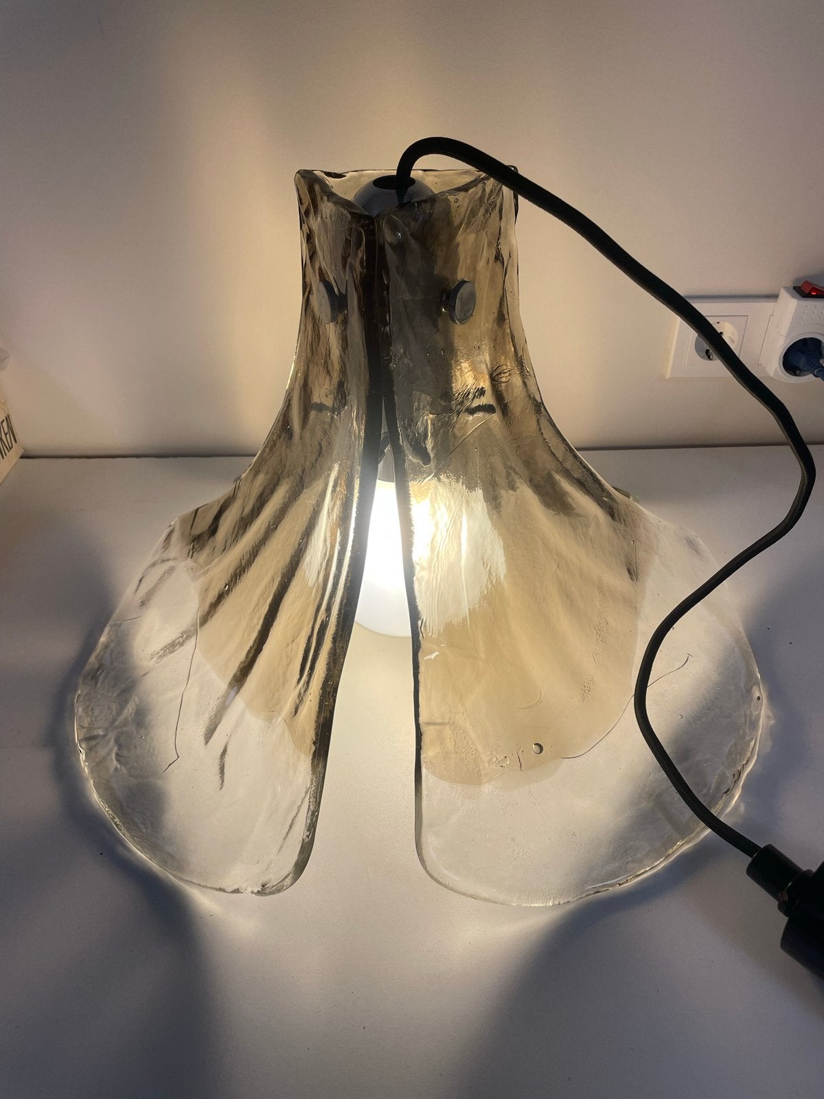 Vintage Murano Glazen Hanglamp - Carlo Nason voor Mazzega, Ophalen of Verzenden