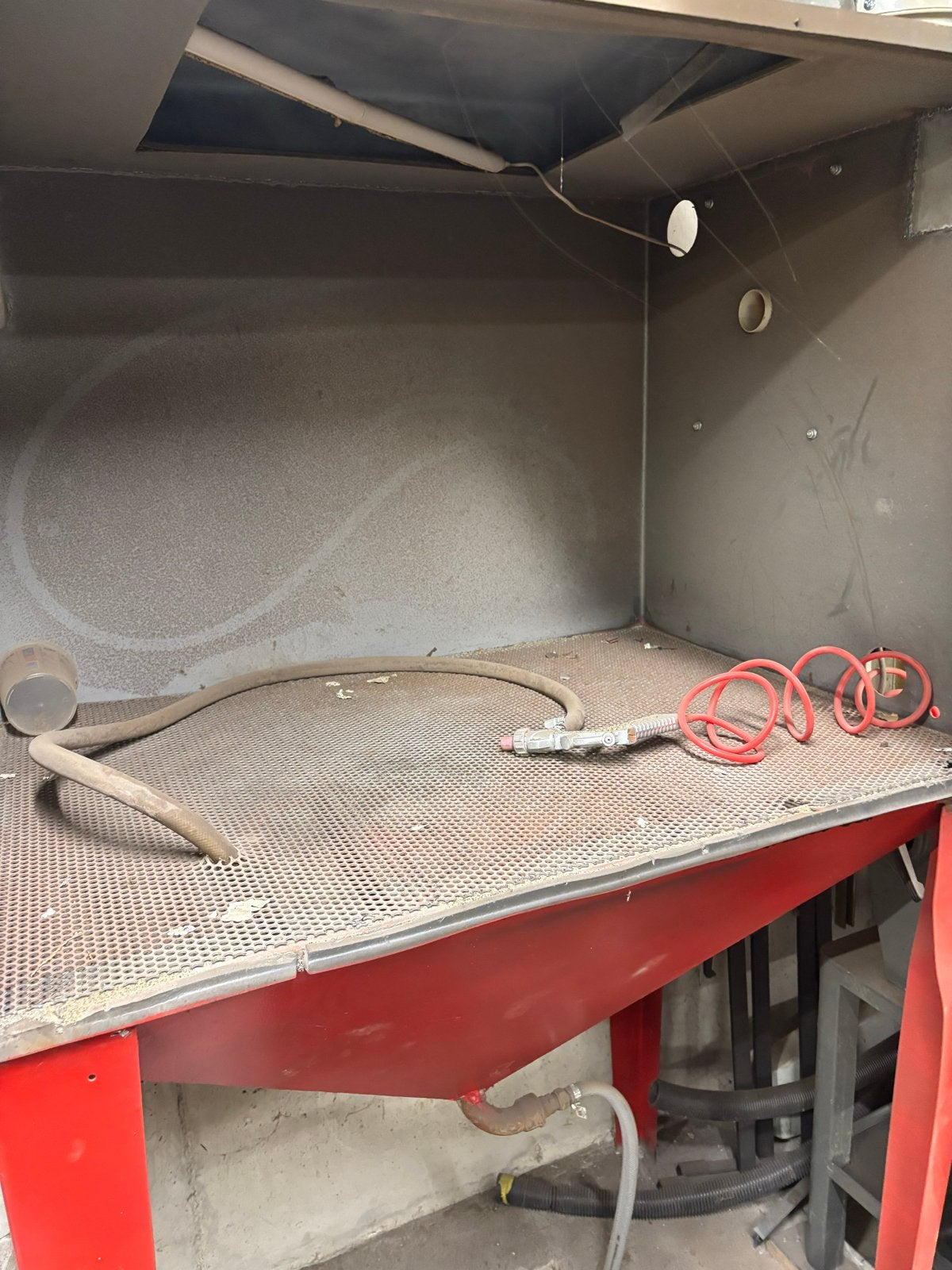 Straalcabine met afzuiging - Amper gebruikt, Ophalen of Verzenden