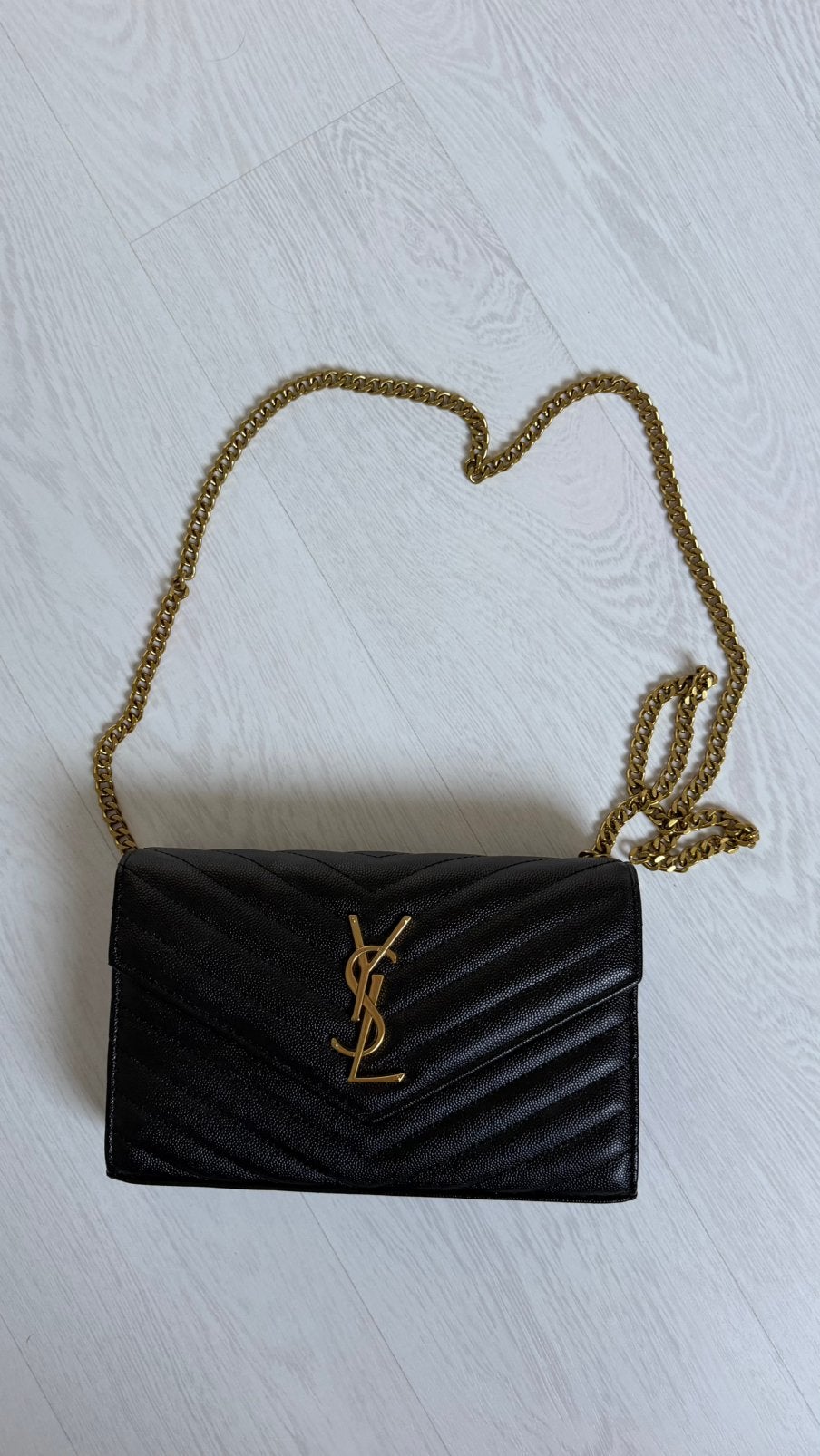 Ysl Saint Laurent 1:1 Cassandre, Ophalen of Verzenden, Zo goed als nieuw, Zwart, Schoudertasje