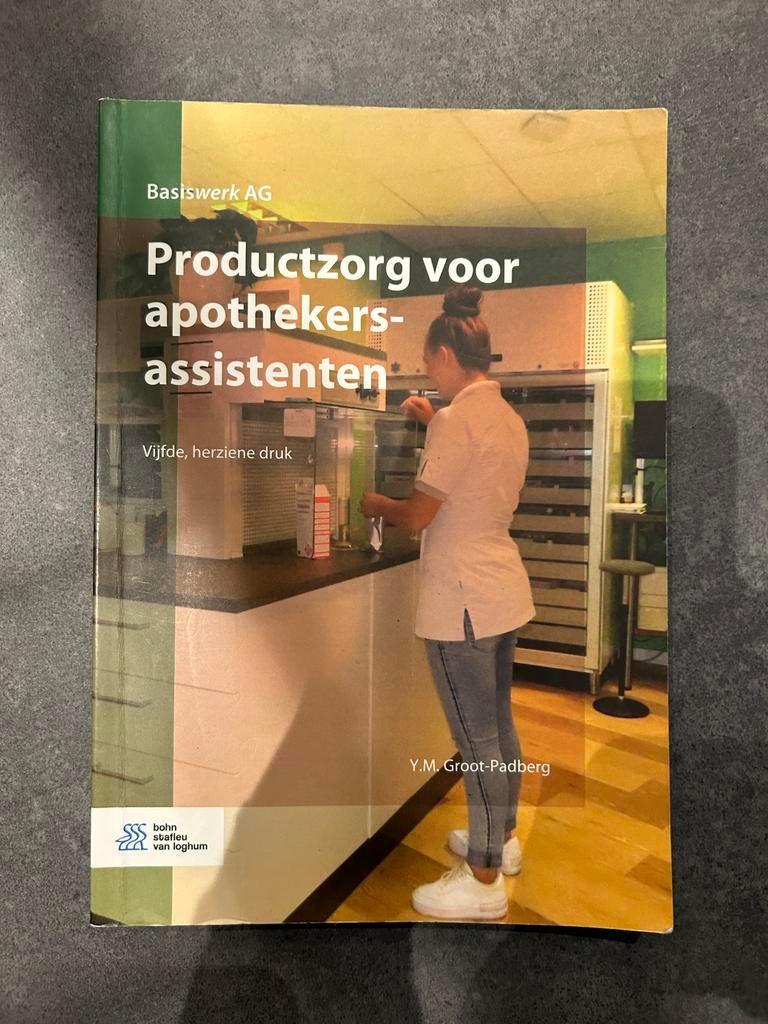 Productzorg voor apothekersassistenten - 5e druk, Boeken, Studieboeken en Cursussen, Ophalen of Verzenden, Beta, Zo goed als nieuw