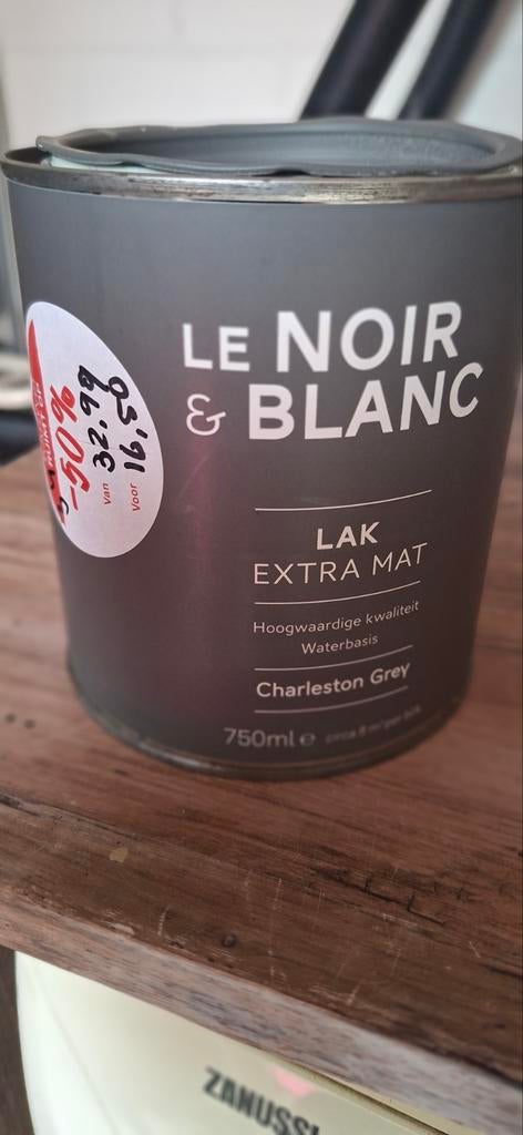 Halve pot verf le Noir Blanc Verf Grijs!, Doe-het-zelf en Verbouw, Ophalen