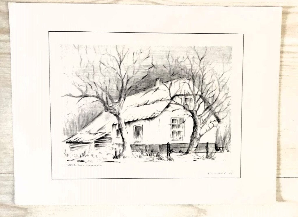 Tekeningen JH Hardeveld (streekgezichten Veenendaal, Rhenen), Ophalen, Tekening