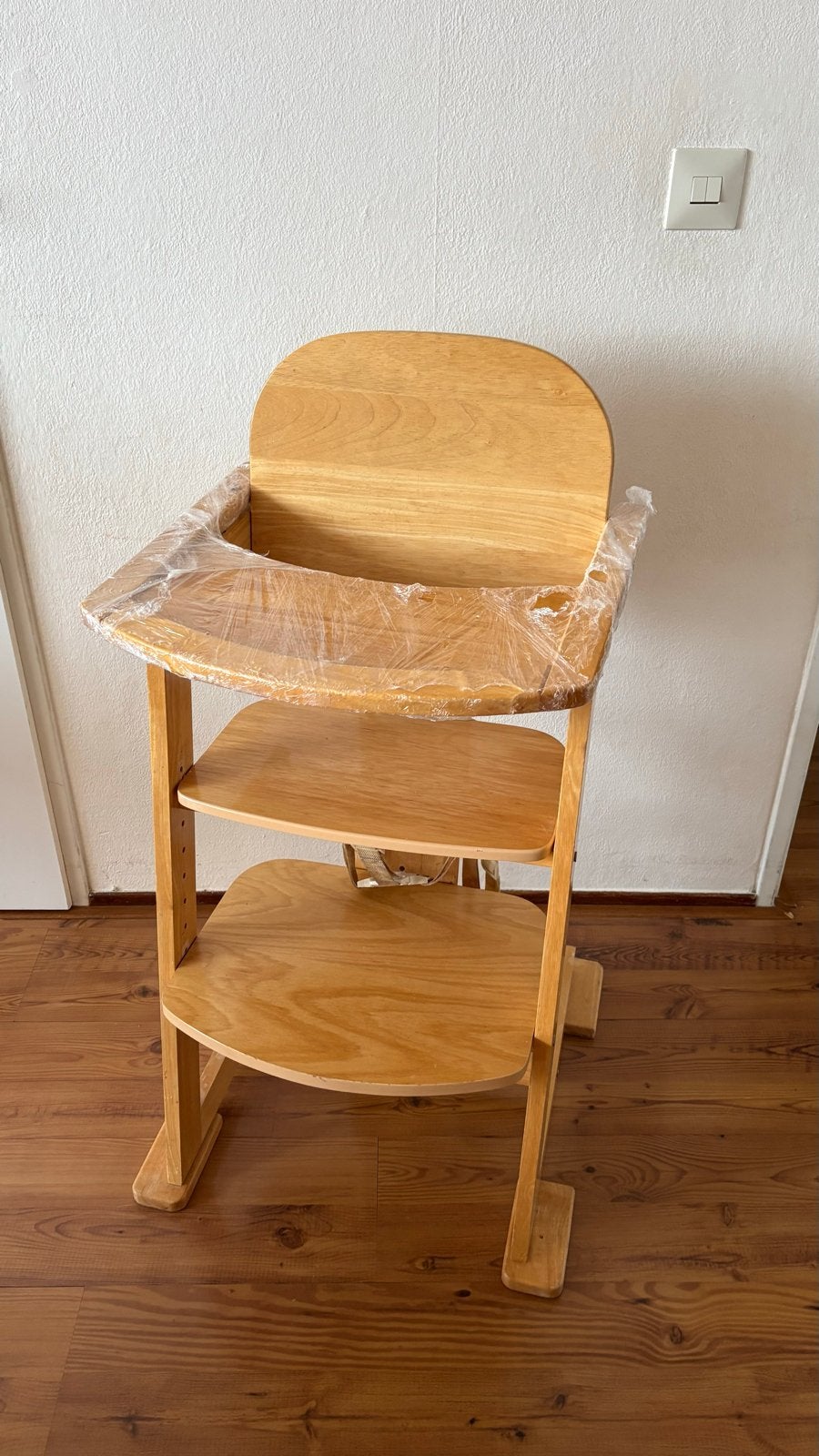 Houten meegroeistoel voor kinderen, Kinderen en Baby's, Kinderstoelen, Ophalen, Gebruikt, Meegroeistoel, Aanschuifbaar