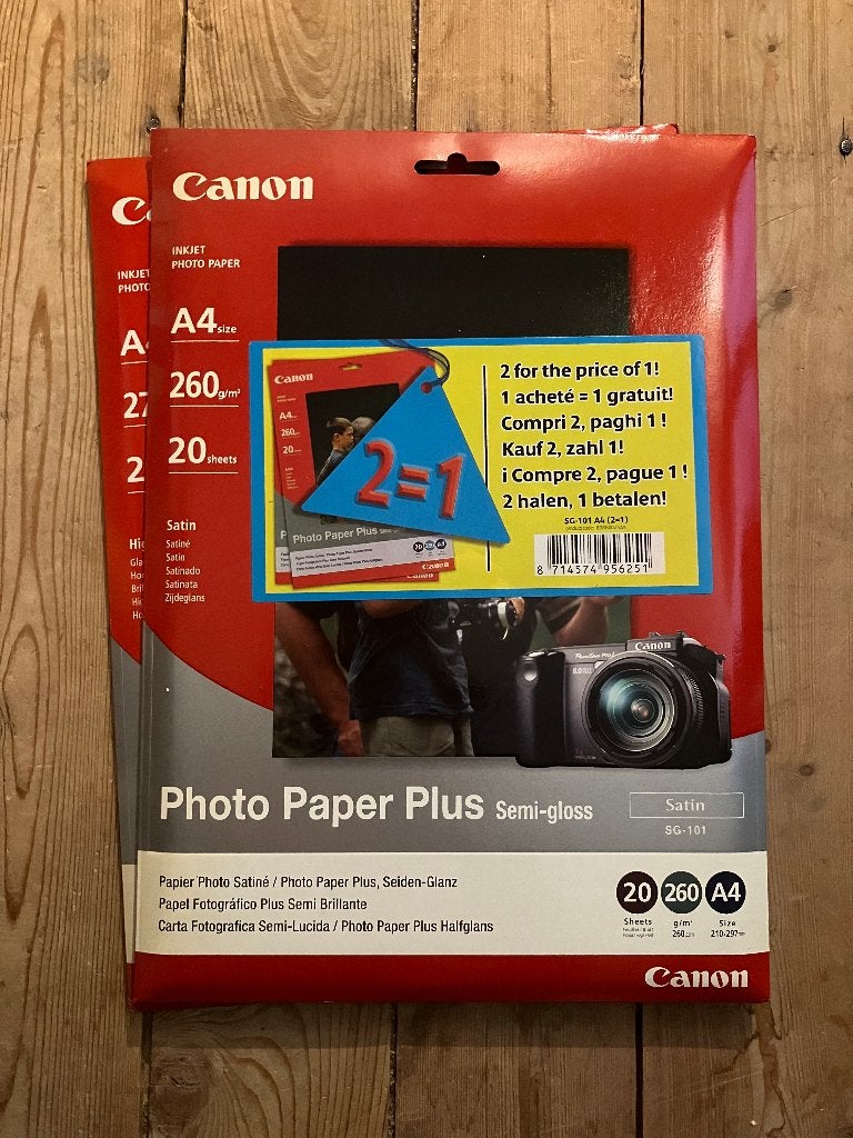 Canon A4 fotopapier, A4, Nieuw, Glanzend, Ophalen of Verzenden