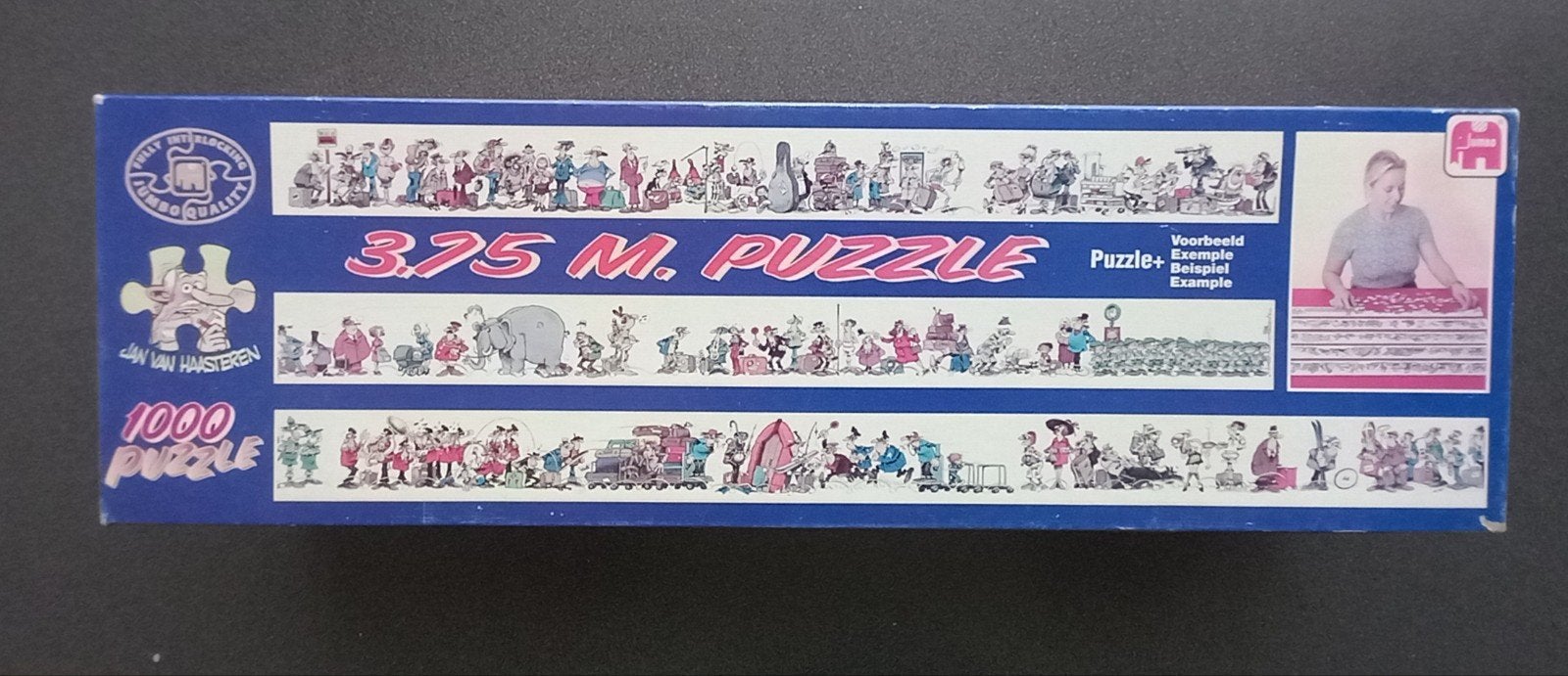 Foto 5 van De langste van Haasteren puzzel, 3,75 meter, 1000 stukjes