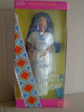 Barbie DOLLS of the WORLD AMERICAN NATIVE INDIAANSE, Ophalen of Verzenden, Nieuw, Pop