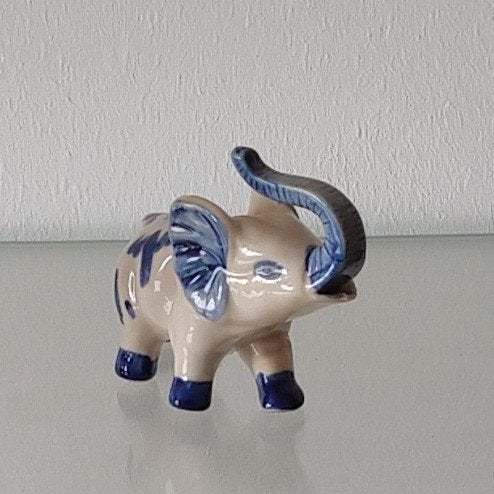 delftblauw olifanje holland,  handpainted, volgnr 59, Antiek en Kunst, Antiek | Porselein, Ophalen of Verzenden