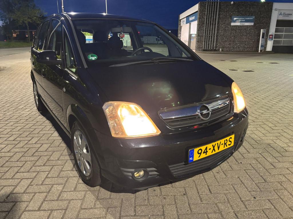 Opel Meriva 1.4 16V 2007 Zwart, Auto's, Opel, Voorwielaandrijving, 4 cilinders, Zwart, Handgeschakeld