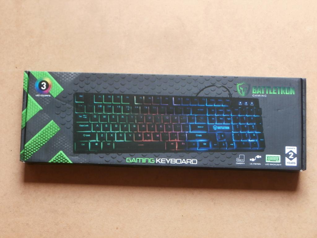 Battletron gaming keyboard toetsenbord met LED verlichting, Computers en Software, Toetsenborden, Nieuw, Qwerty, Gaming toetsenbord