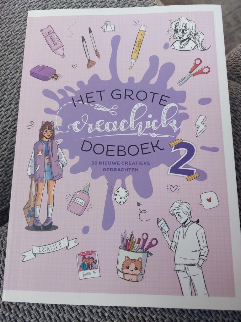Het Grote CreaChick Doeboek 2 - Creatieve Opdrachten, Ophalen, Zo goed als nieuw, Tekenen en Schilderen, Geschikt voor kinderen