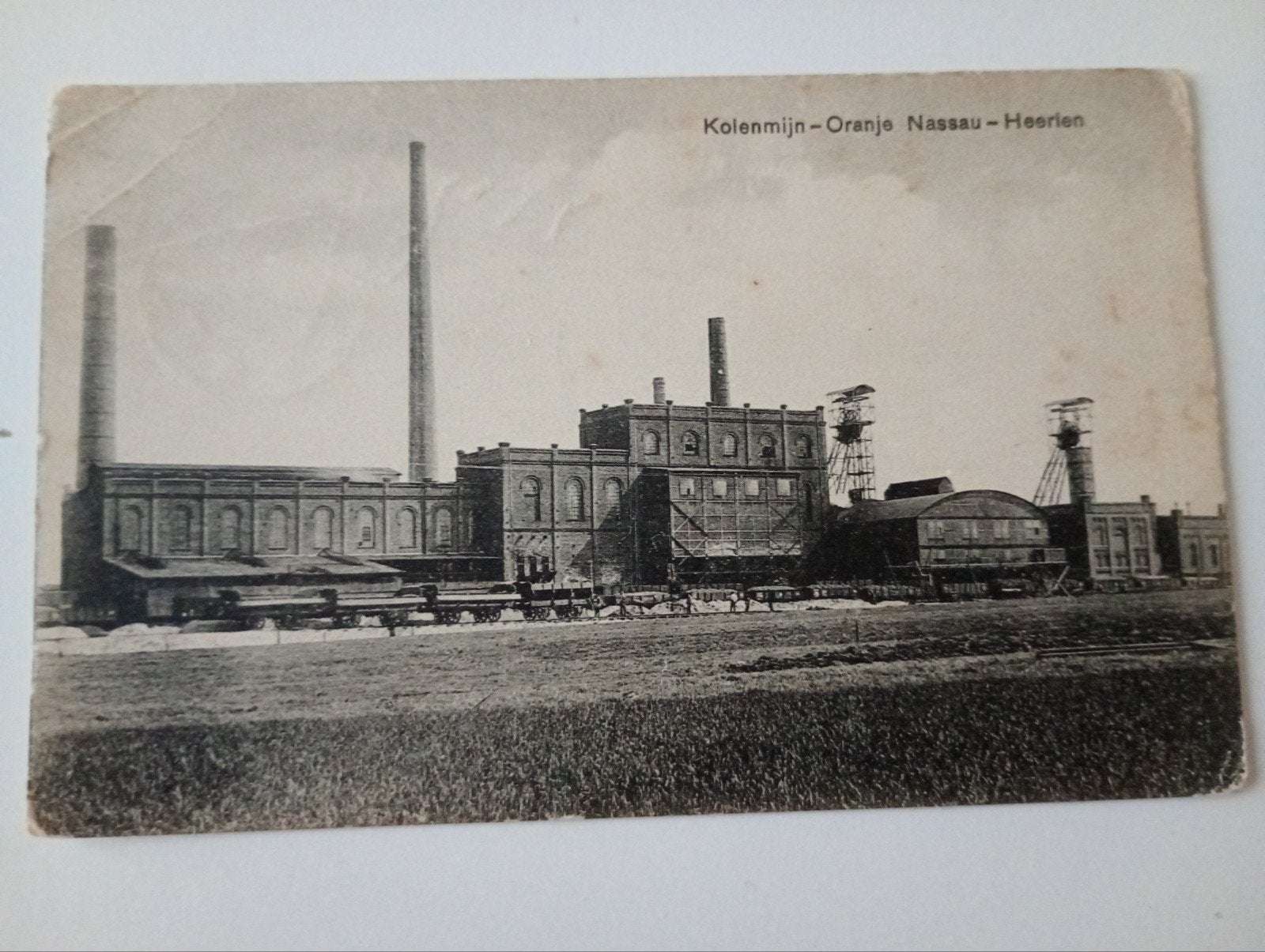 Heerlen Mijn Oranje-Nassau 1919, Ophalen of Verzenden, Voor 1920, Gelopen, Limburg