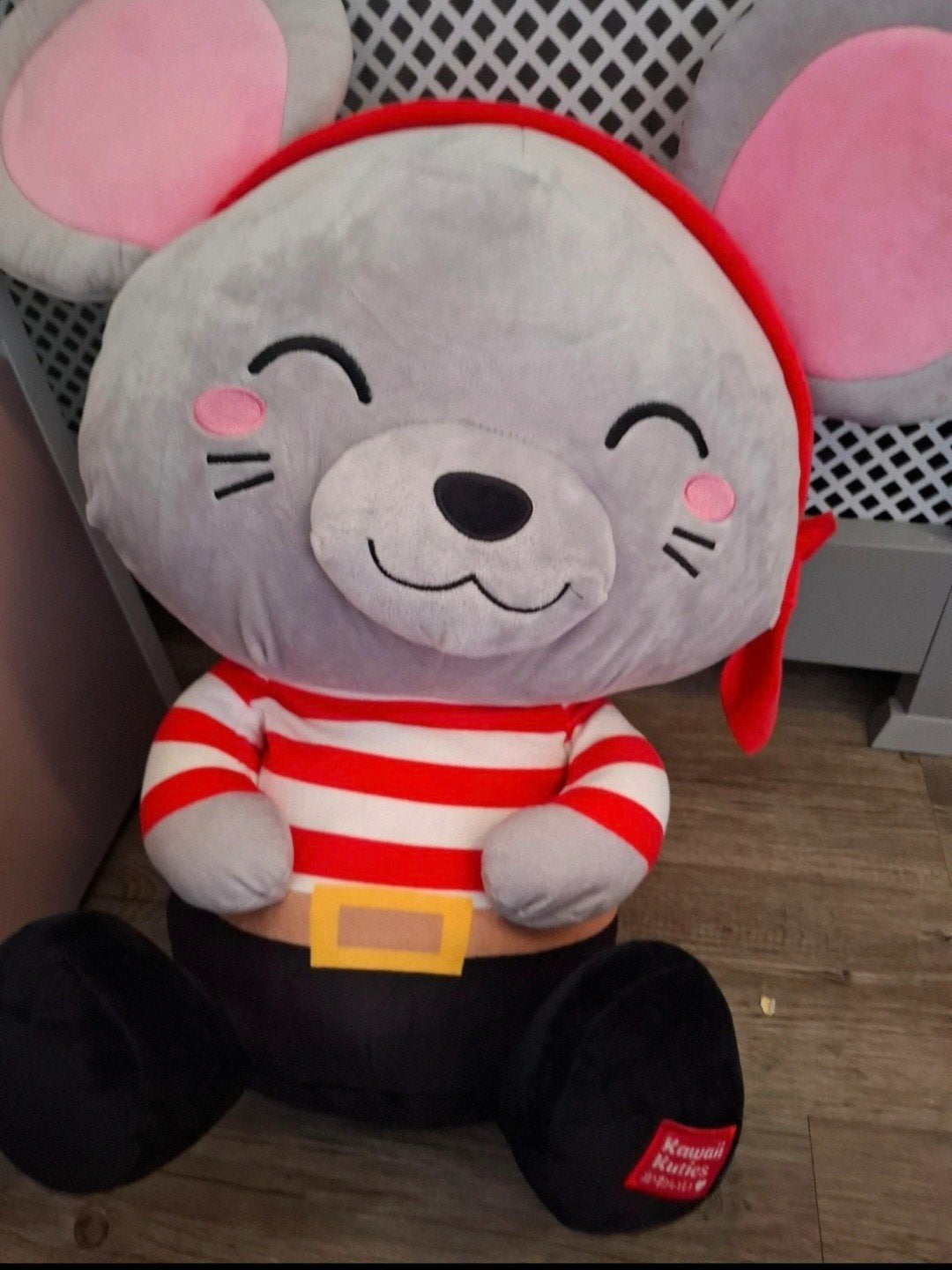 Grote Kawaii Kuties Muis Knuffel - Zo goed als nieuw, Muis, Overige merken, Overige karakters, Grijs