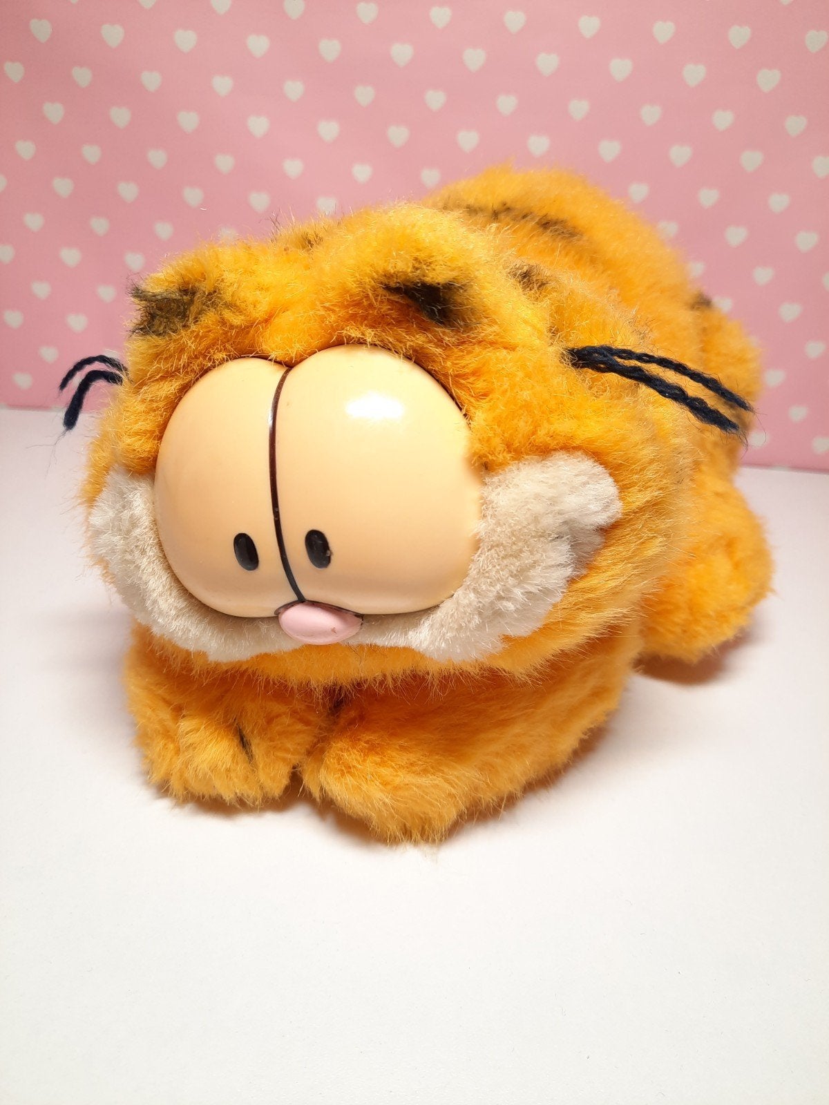 Vintage Garfield Pluche Knuffel Jaren '80, Kinderen en Baby's, Speelgoed | Knuffels en Pluche, Oranje, Gebruikt, Overige merken
