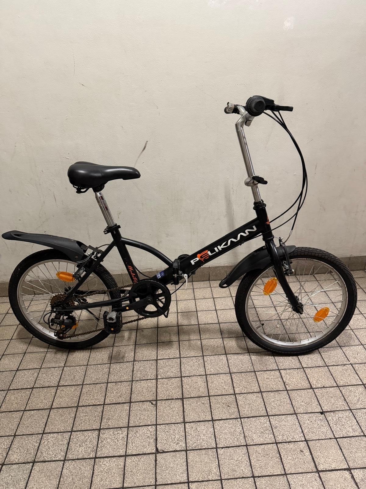 Pelikaan Opvouwbare Fiets - 6 Versnellingen, 20 inch of meer, Velgrem, Versnellingen, Zo goed als nieuw