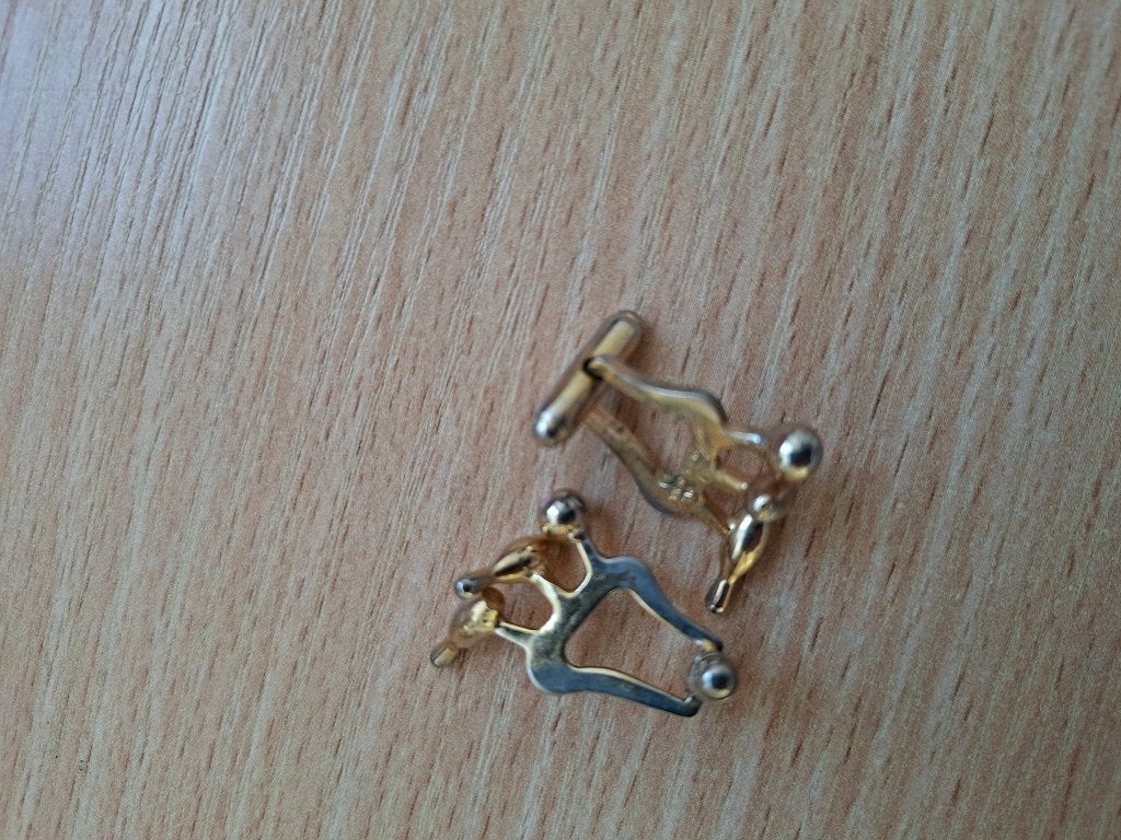 kegelsport manchetknopen, Ophalen of Verzenden, Zo goed als nieuw, Sport, Speldje of Pin