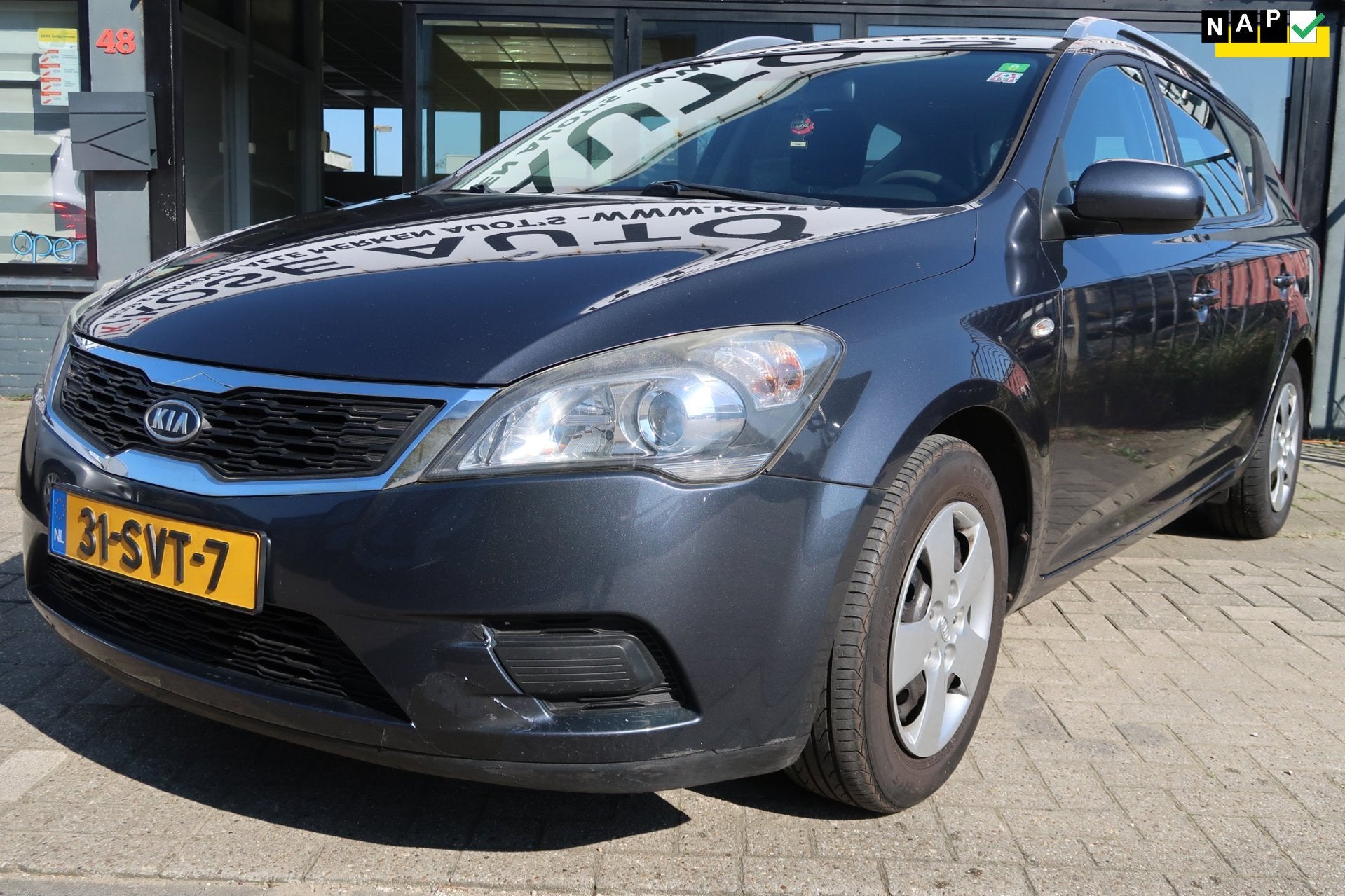 Kia Cee'd 1.4 CVVT X-tra *Rijklaarprijs *Trekhaak *NAP, Voorwielaandrijving, Euro 5, Stof, Gebruikt