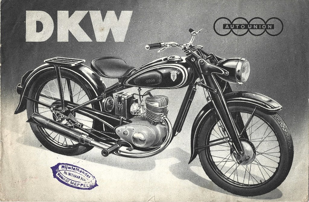 DKW RT125 W Autounion brochure (dkw49z), Motoren, Verzenden, Overige merken
