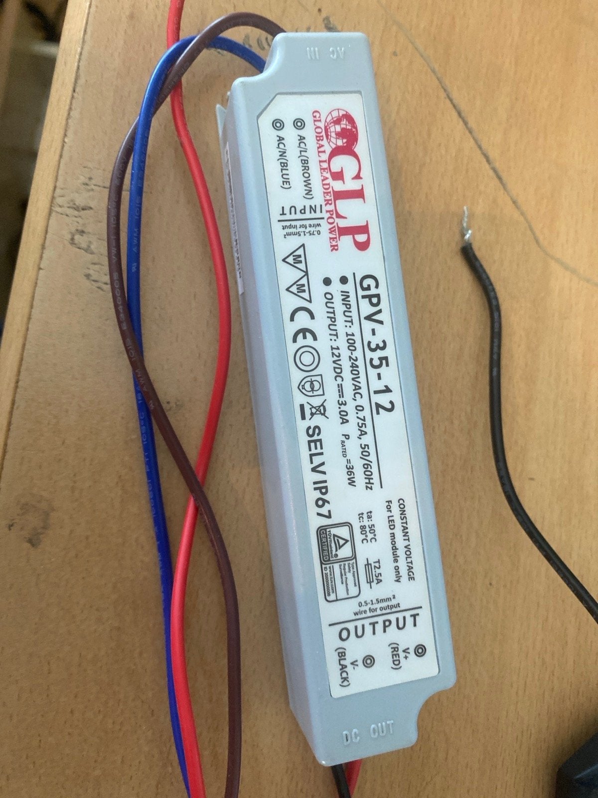 Nieuwe LED driver transformator 12V 36W IP67, Ophalen of Verzenden, Nieuw, Overige merken, Overige typen