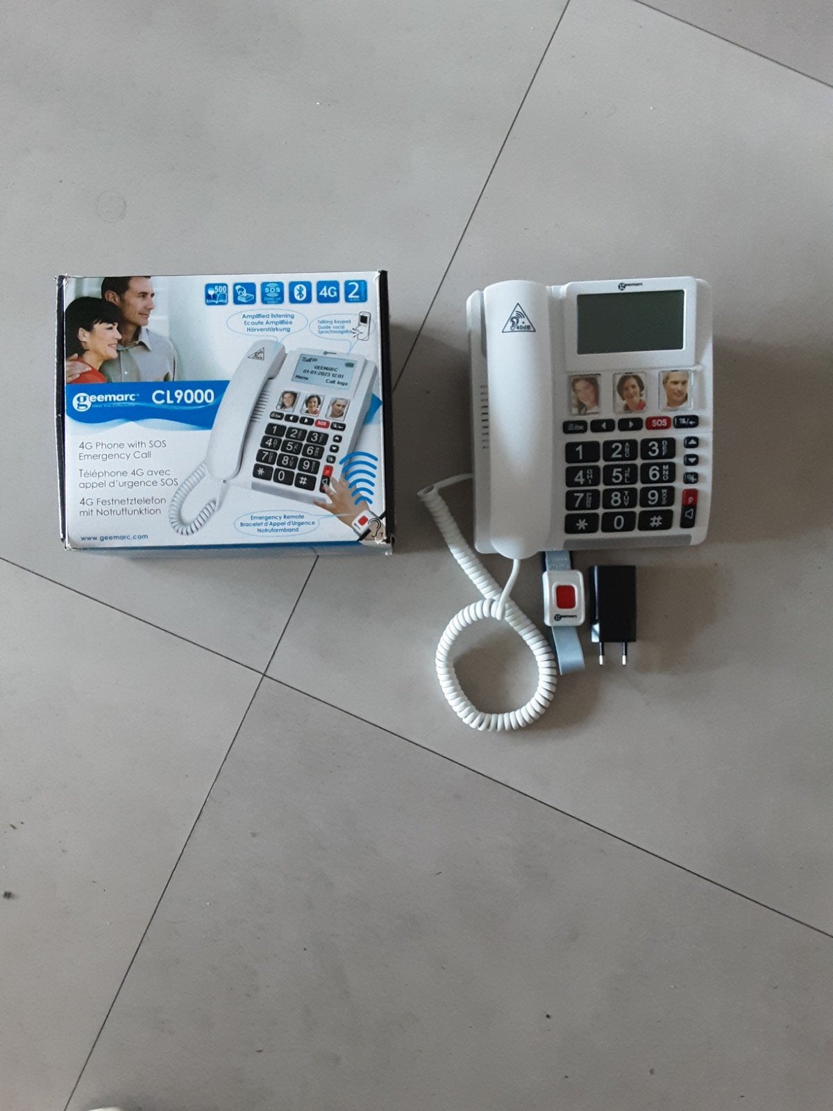 Geemarc CL9000 4G Telefoon met SOS Noodoproepfunctie, Ophalen, Nieuw, 1 handset
