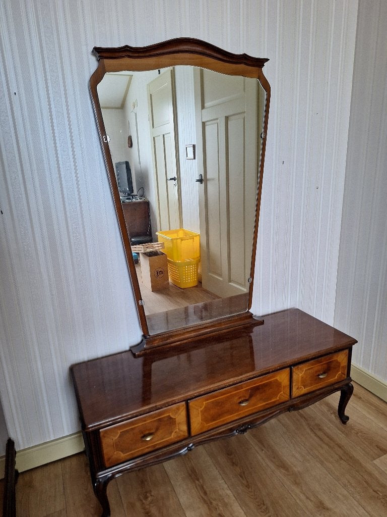Mooie klassieke kaptafel in goede staat, Ophalen, Gebruikt, 100 tot 150 cm, Klassiek