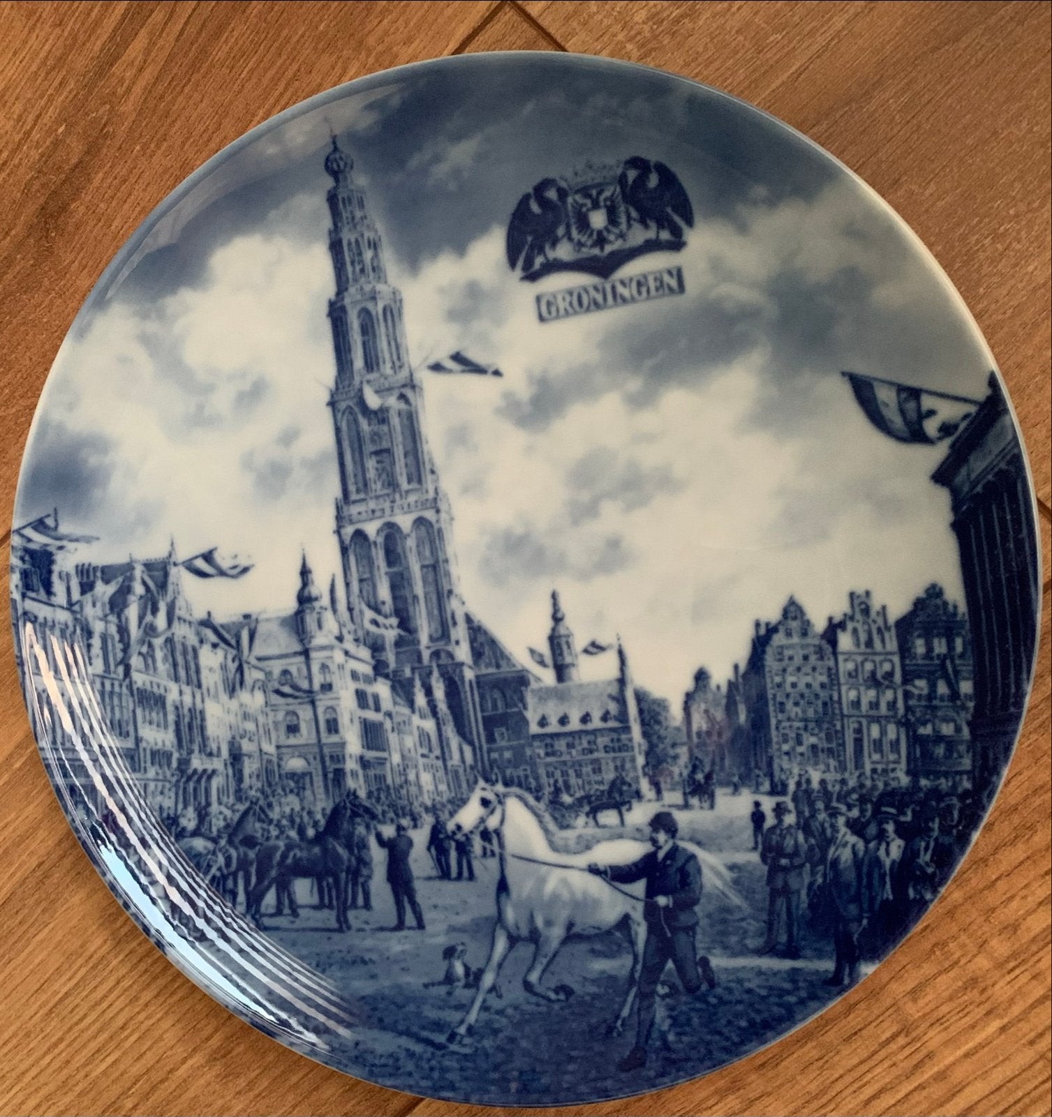 Antiek bord Kaiser , Groningen Paardenkeuring ,Otto Eerdmann, Antiek en Kunst, Ophalen of Verzenden