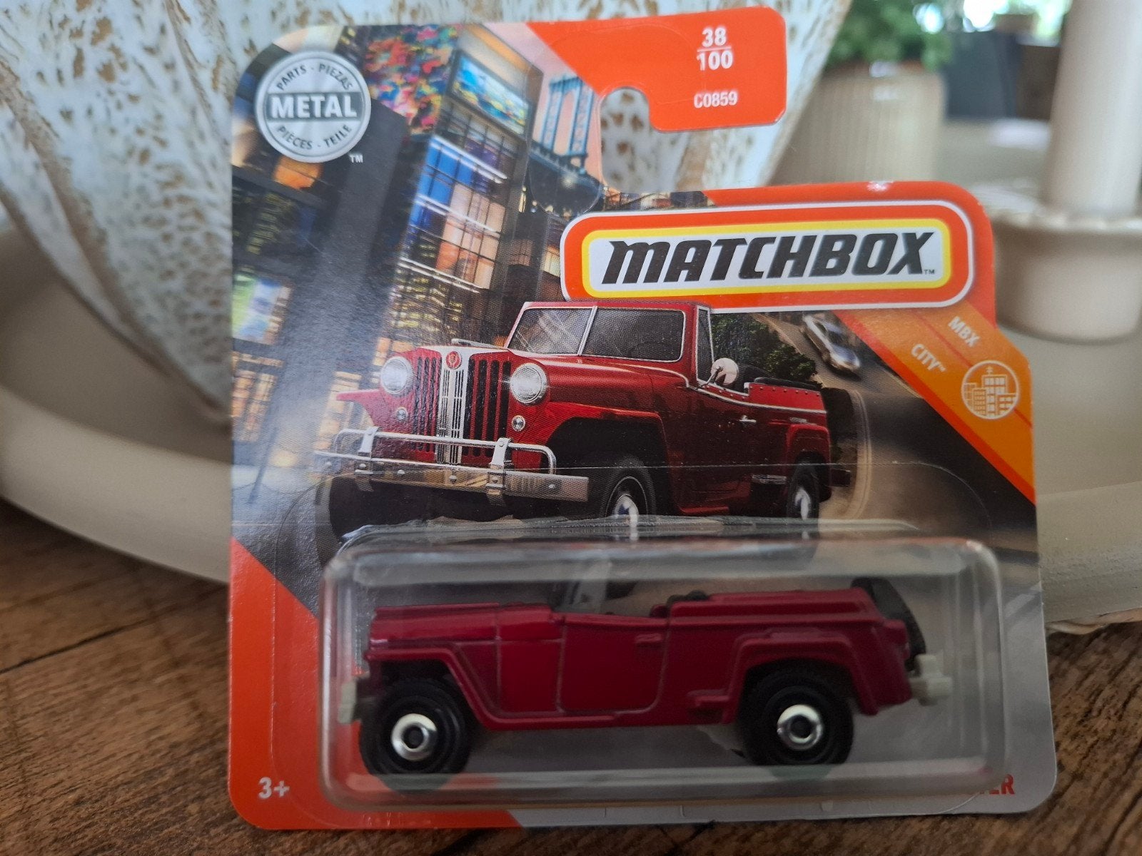 Matchbox Jeep Willys 4x4 - Rood - Nieuw in verpakking, Ophalen of Verzenden, Nieuw