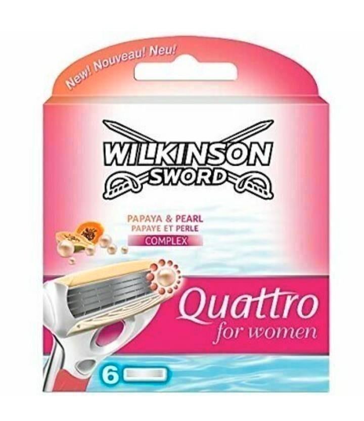 Wilkinson Sword quattro for women 6 st. (2 voor €15,-), Ophalen of Verzenden, Nieuw, Overige typen