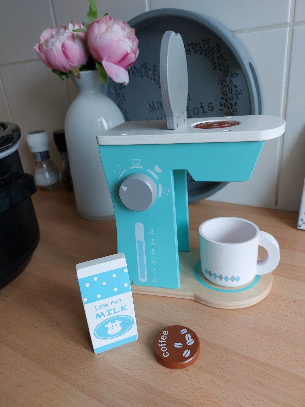 houten speelgoed senseo apparaat, Kinderen en Baby's, Ophalen of Verzenden, Zo goed als nieuw