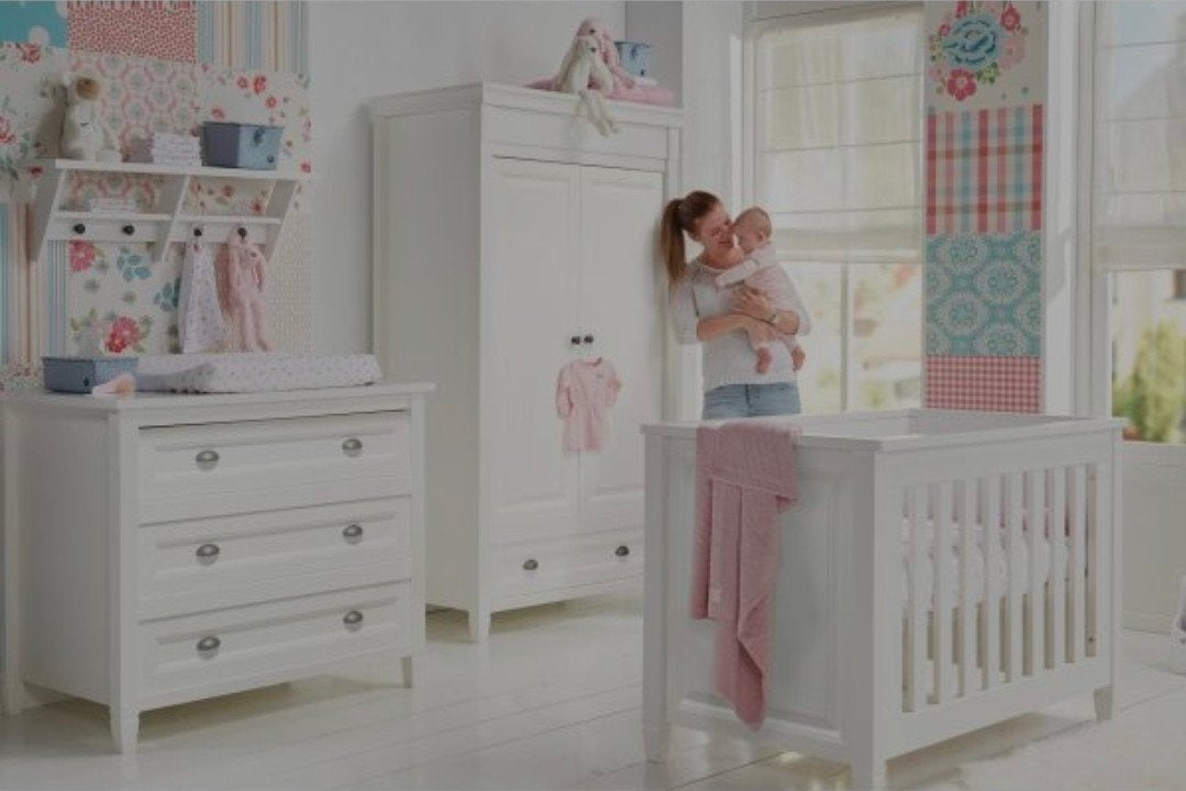 TWF Babykamer: Meegroeibed, Commode en Kast, Ophalen, Gebruikt, Jongetje of Meisje