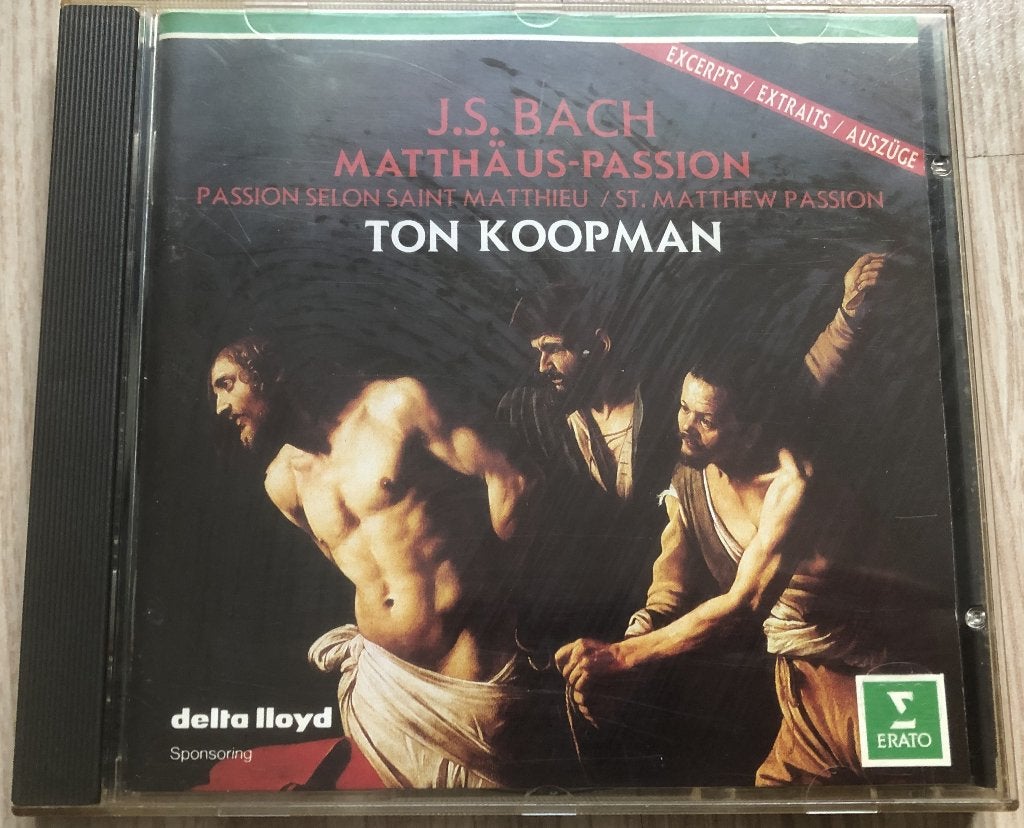 BACH - MATTHAUS PASSION - HOOGTEPUNTEN - TON KOOPMAN, Cd's en Dvd's, Ophalen of Verzenden, Zo goed als nieuw, Barok, Vocaal