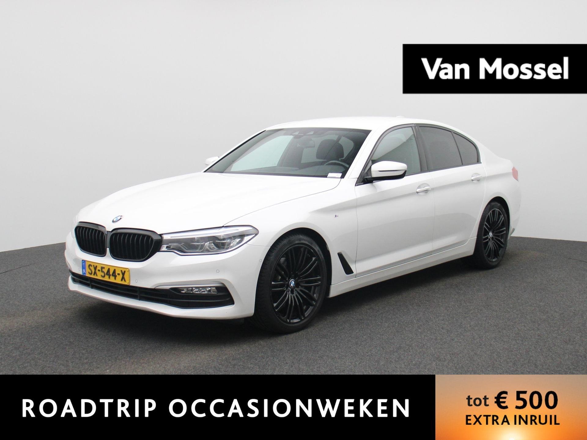 BMW 5-serie 520i High Executive | LEDER | MEMORY STOEL | CAM, Auto's, Automaat, Achterwielaandrijving, Gebruikt, 4 cilinders