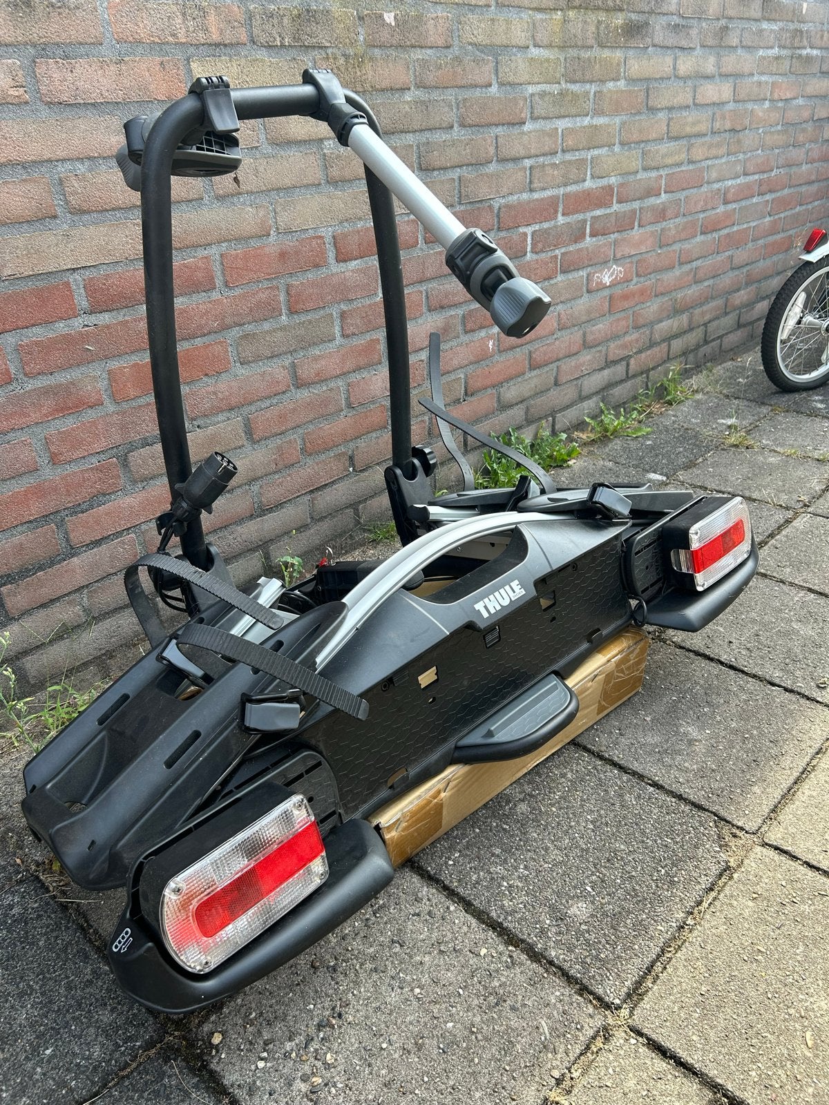 Thule VeloCompact 925 fietsendrager voor 2 fietsen, Auto diversen, Fietsendragers, Ophalen, Gebruikt, 2 fietsen, Trekhaakdrager