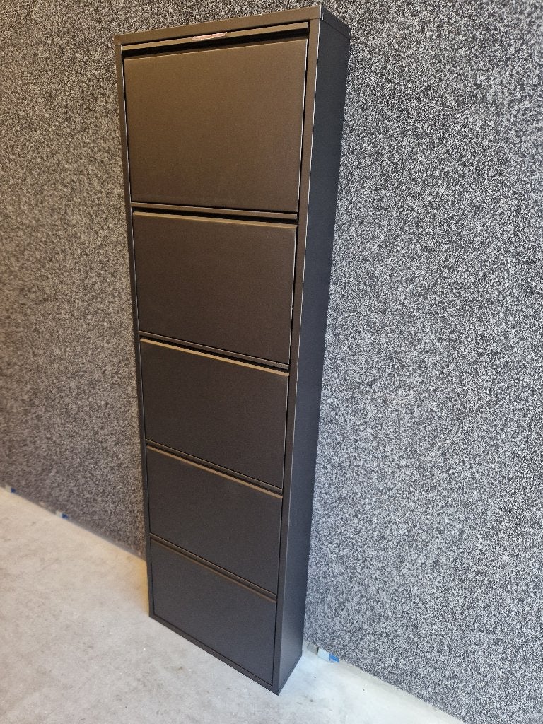 Metalen Schoenenkast 5 vakken ZWART (nieuw), Ophalen, Nieuw, Overzichtelijk opbergen van schoenen