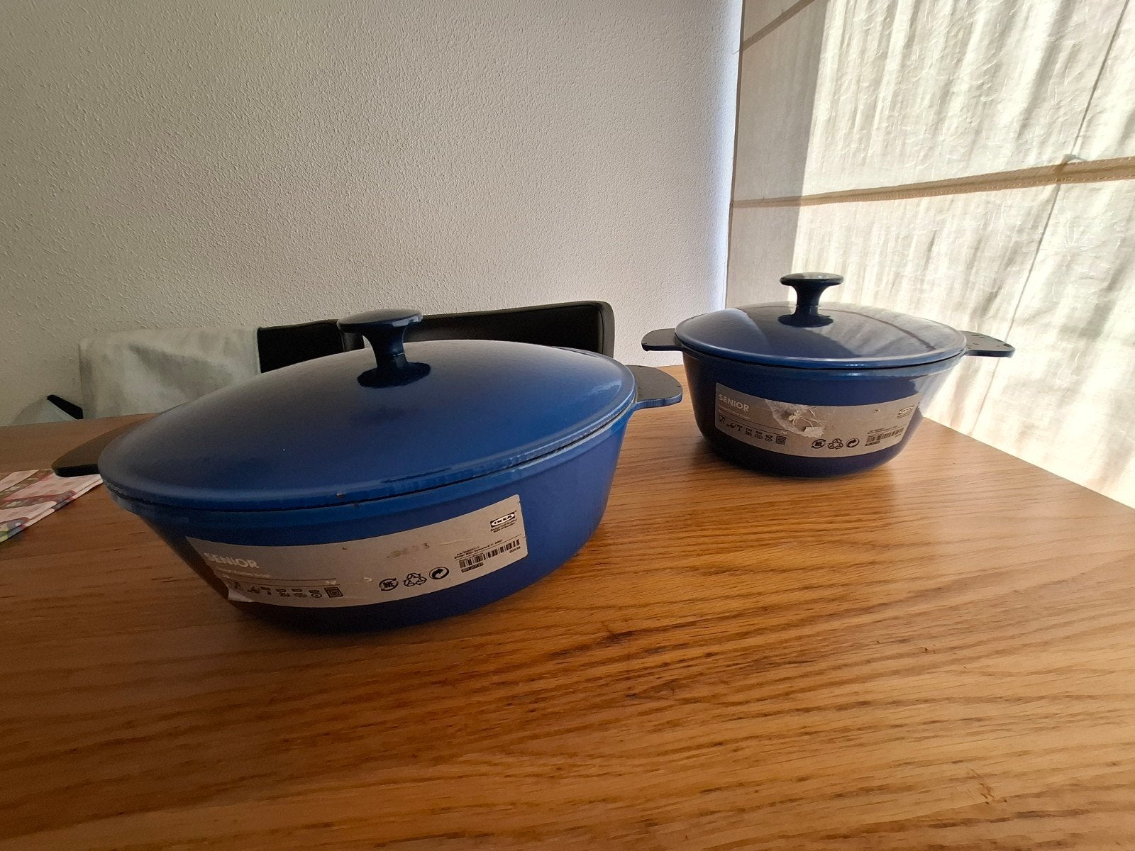 2x nieuwe ikea creuset senior potten 3L, 5L, Huis en Inrichting, Ophalen, Nieuw, Gietijzer