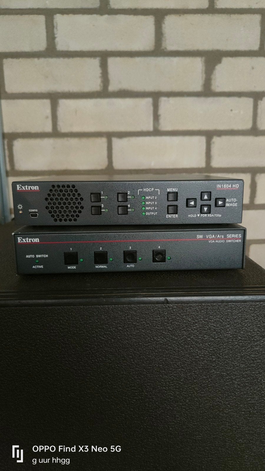 Extron IN 1604 HD & SW VGA/Ars Switchers met stroomkabels, Audio, Tv en Foto, Ophalen of Verzenden, Zo goed als nieuw, Video