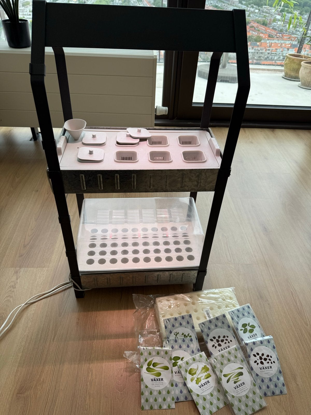 IKEA VÄXER Hydrocultuur Kweekset, Tuin en Terras, Ophalen, Zo goed als nieuw, Kweekkast