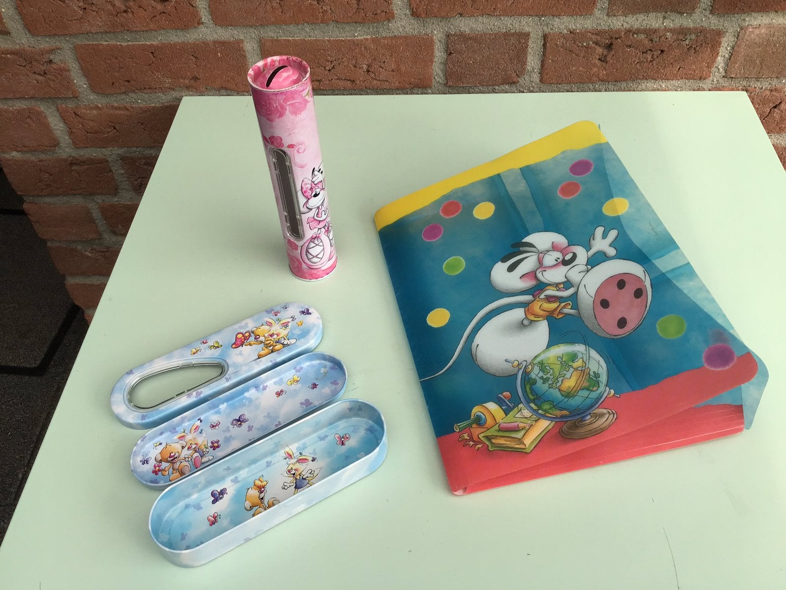 Diddl spaarpot pennenbakje bewaarmapje prijs is voor  samen, Verzamelen, Ophalen of Verzenden, Gebruikt