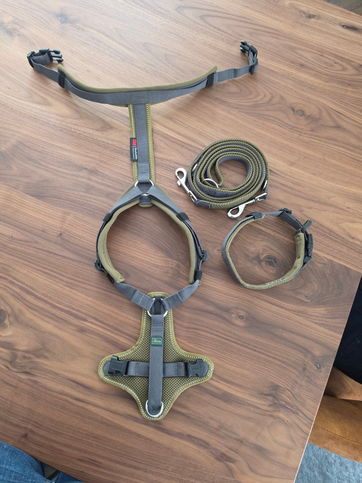 Hunter Maldon set met politielijn, Ophalen of Verzenden, Gebruikt, Hondenriem-accessoire