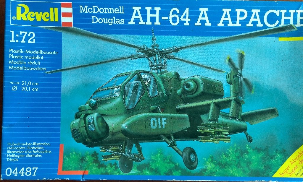 Revell modelbouw McDonnell douglas AH -64 A Apache, Nieuw, Ophalen of Verzenden, Groter dan 1:72, Revell