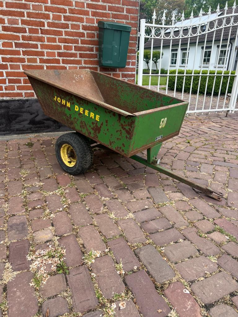 2x Orig. Oldtimer John Deere 50 aanhanger, voor o.a. 110, Tuin en Terras, Gebruikt, Info@johndeere.com, Horicon Wisconsin, Ophalen