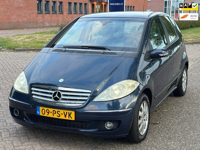 Mercedes-Benz A-klasse 150 Elegance Airco Electr. pakket Aud, Auto's, Voorwielaandrijving, Stof, Beige, Elektrische ramen