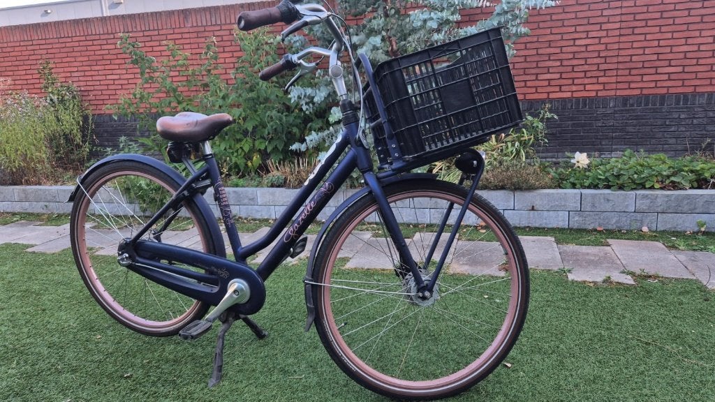 Gazelle Miss Grace — 3-speed city bike, dark blue - 49, Fietsen en Brommers, Fietsen | Dames | Damesfietsen, Ophalen, Gebruikt