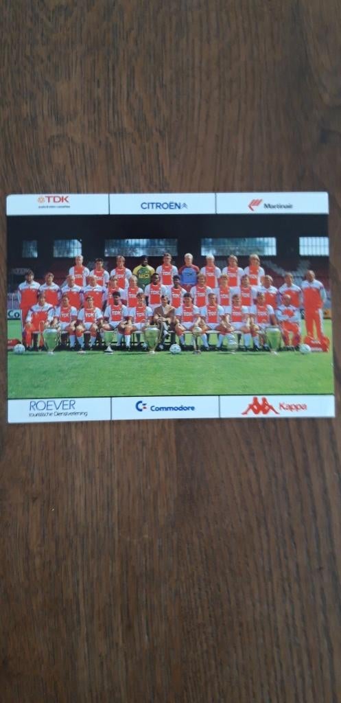 Spelerskaart Selectie Ajax 1987-1988, Verzenden, Nieuw, Ajax, Spelerskaart