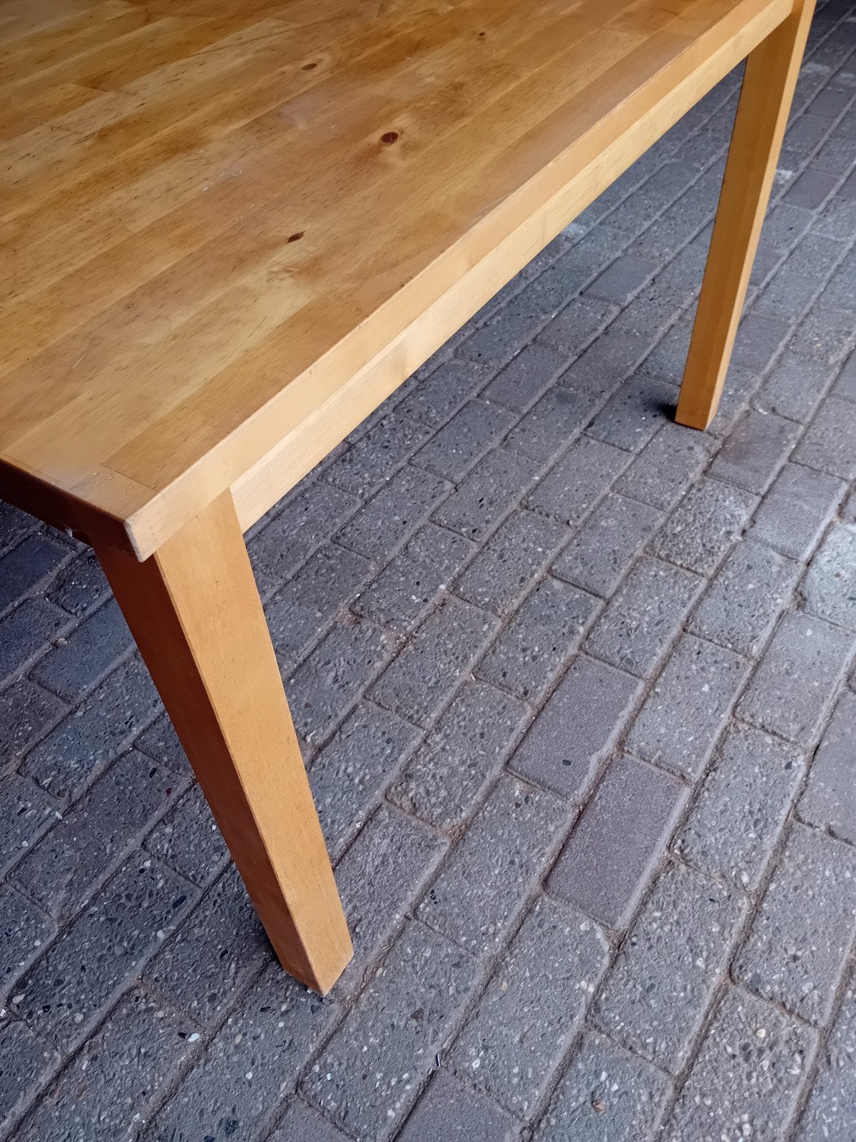 Ikea Bjorkrudden tafel - Massief grenen eettafel, Ophalen, Gebruikt, 100 tot 150 cm, Scandinavisch, Klassiek