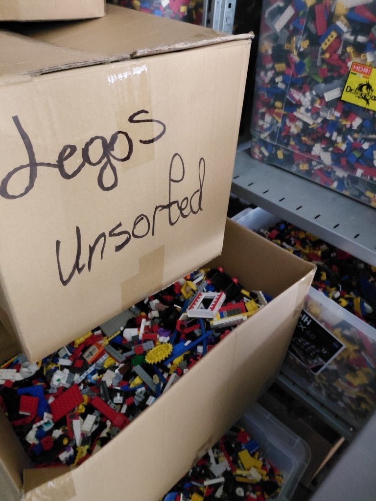Partij van 50 kg ongesorteerde Lego, Ophalen, Lego, Gebruikt, -