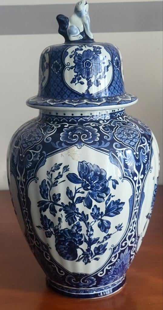 Delftsblauwe  Pot met Deksel, Ophalen
