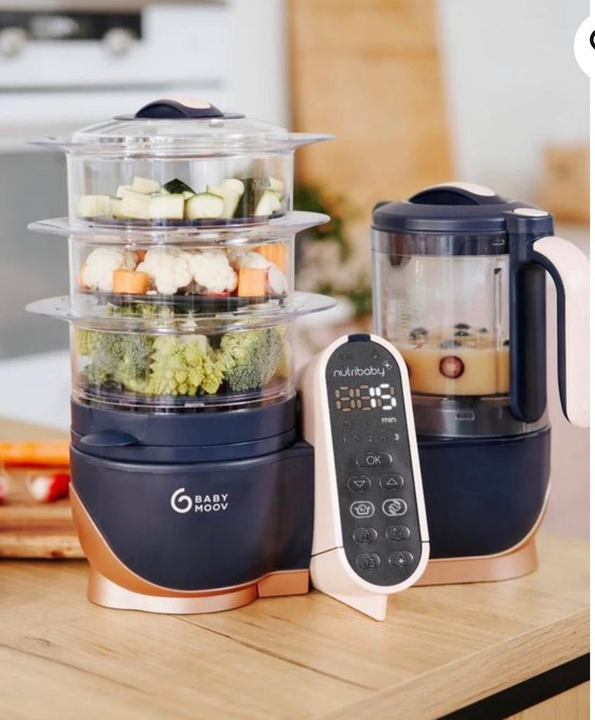 Babymoov nutribaby XL o.a. voeding stoommachine & blender, Kinderen en Baby's, Babyvoeding en Toebehoren, Ophalen, Zo goed als nieuw
