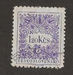 Tsjecho-Slowakije; 86a en 90a-91a Dienstzegels, Verzenden, Overige landen, Gestempeld